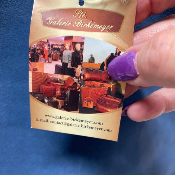 SALE!! Fabulous Lapis blue sturdy suede tote from Marrakech - Picture 10 of 10